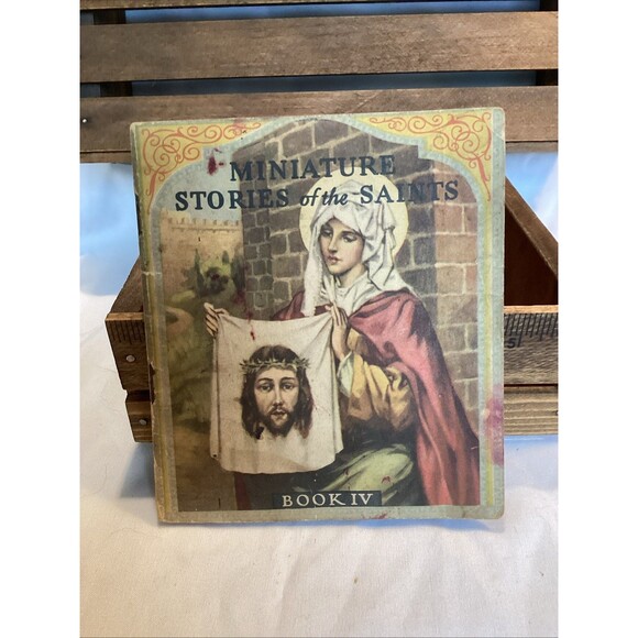 Miniature Stories Of The Saints Book Set One Three & Four 1940s Mini Paperback - Picture 16 of 16